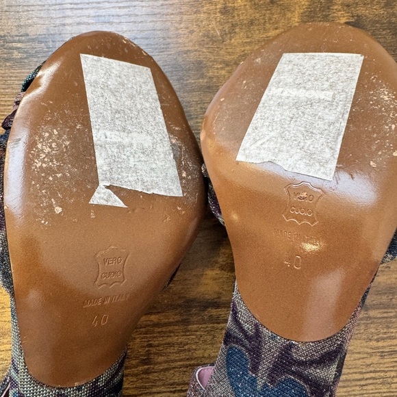 Missoni Open Toe Sparkle Sandals Pumps - Picture 9 of 13